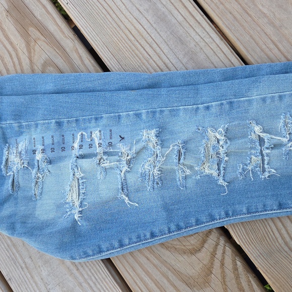 American Eagle AEO Denim High Rise Jegging Size 10 Regular - Picture 4 of 13